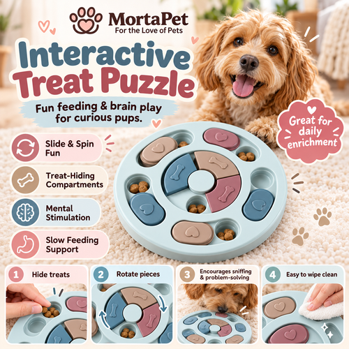 Dog puzzle feeder treat hiding game