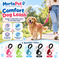 Braided rope dog leash with padded handle