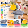 Paw-shaped silicone pet food can lid